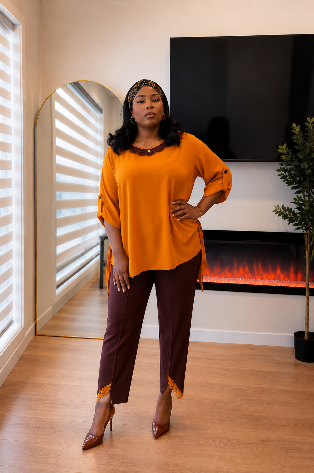 THE NADIA EMBELLISHED TWO PIECE PANT SET