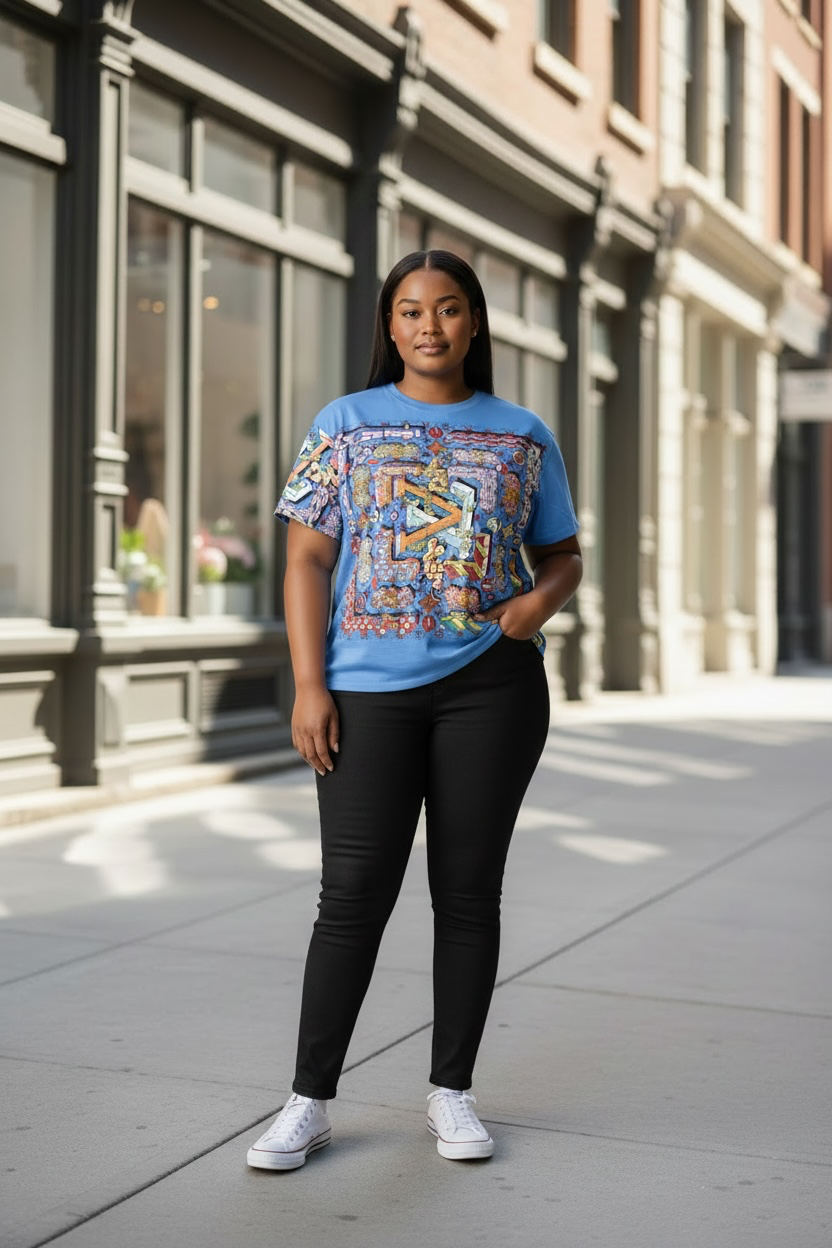 Women’s LV Graphic Monogram Oversized T-Shirt