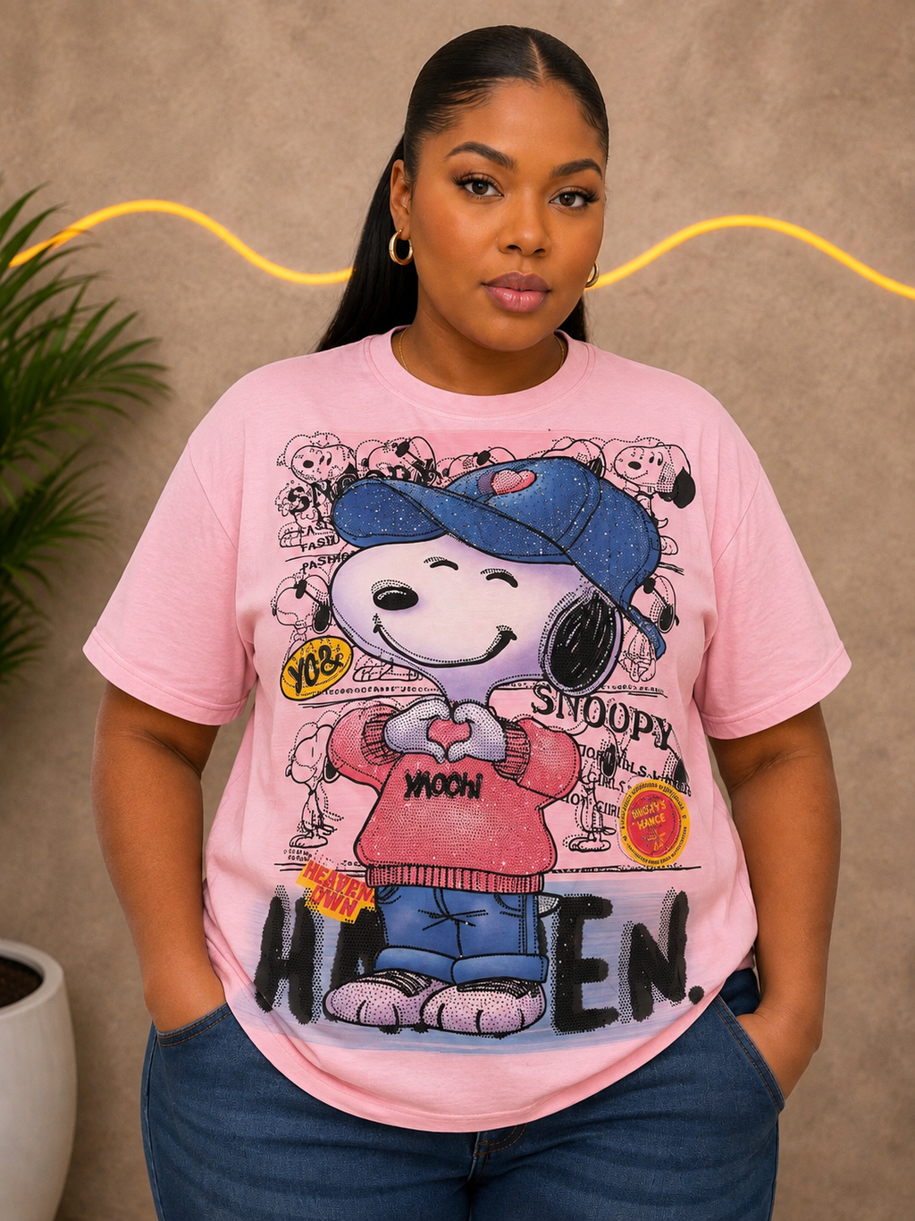 Weekend Mood Oversized Graphic Tee