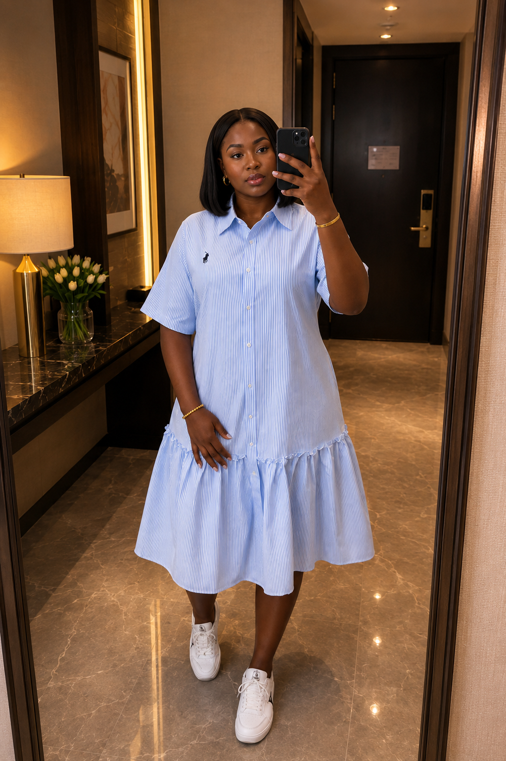 Women's Pastel Shirt Dress