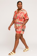 Abstract Print 2-Piece Summer Set