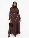 Elegant Pleated Maxi Dress