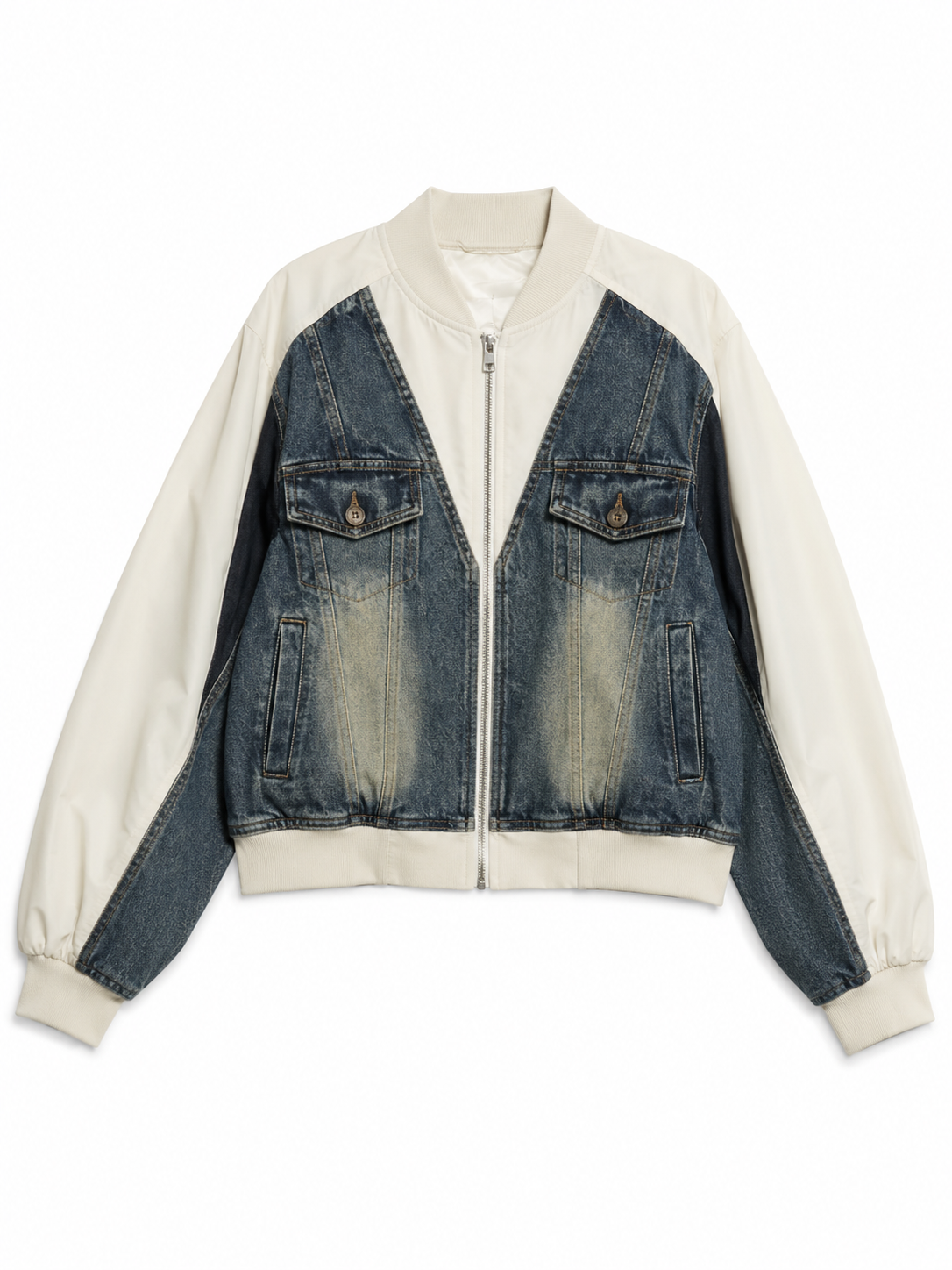 Colorblock Denim Bomber & Trucker Jacket Collection