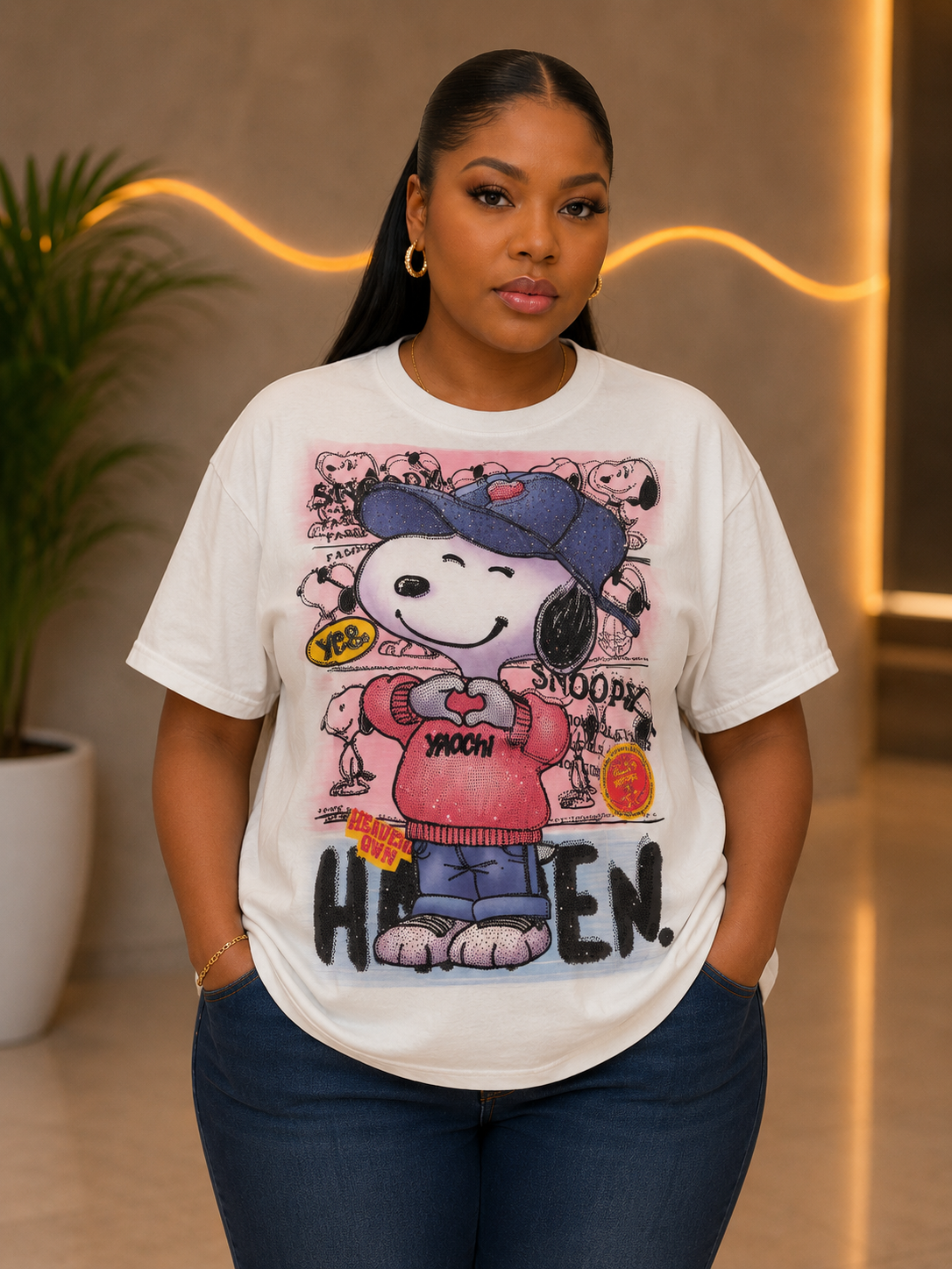 Weekend Mood Oversized Graphic Tee