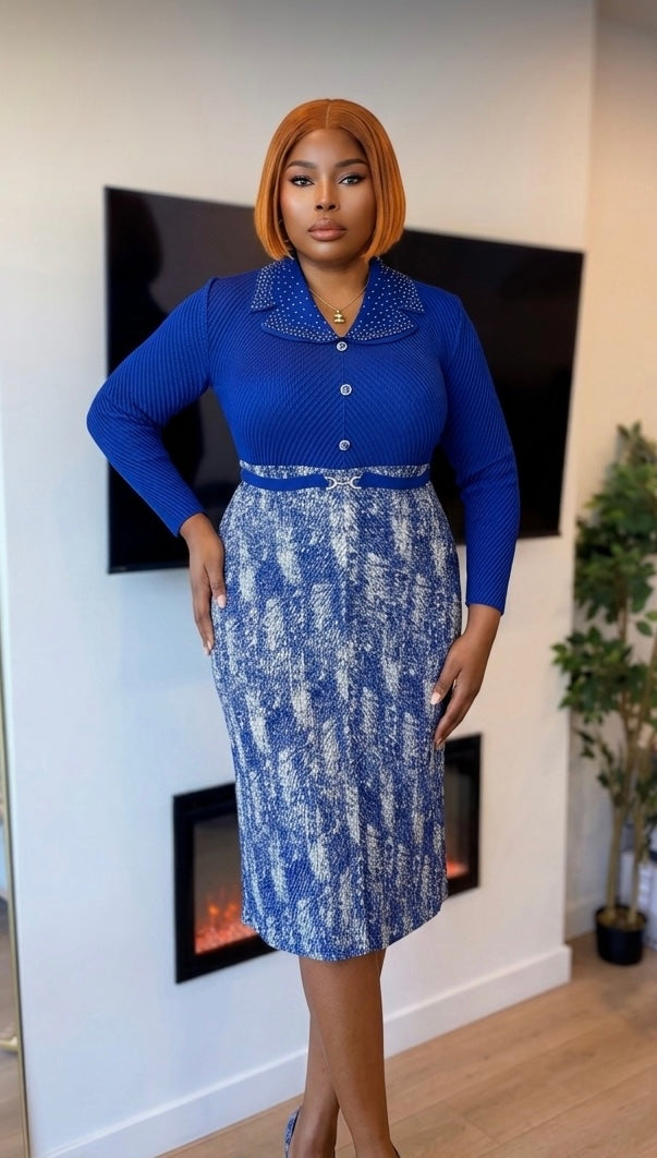 THE WILLOW FLORAL BELTED MIDI DRESS