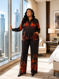 ELARA LUXE SATIN TWO PIECE SET