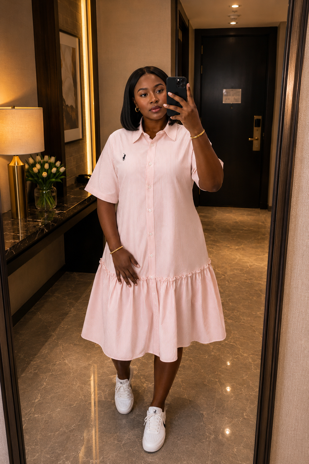 Women's Pastel Shirt Dress
